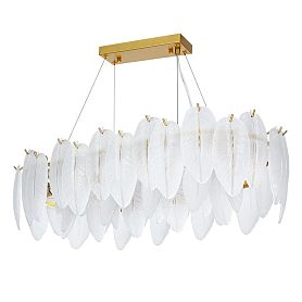 Подвесная люстра Arte Lamp Evie A4152SP-8SG, арматура матовое золото, плафон стекло  - фото 1