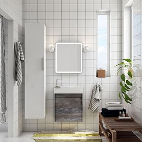 Мебель для ванной Art & Max Family 40 подвесная, с дверцей, цвет бетон экзотик - фото 1