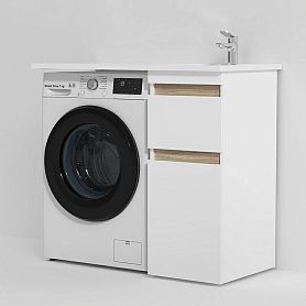 Тумба под раковину AM.PM X-Joy, с тумбой 37 см, цвет белый / светлое дерево - фото 1