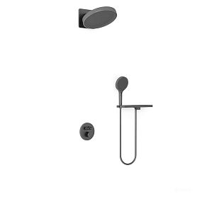 Душевой комплект Vincea Inspire VSFW-3I22MT3RGM, встраиваемый, цвет вороненая сталь - фото 1