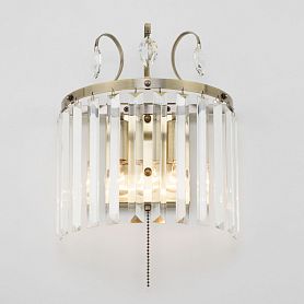 Бра Citilux Инга CL335323, арматура бронза, плафоны хрусталь прозрачный - фото 1