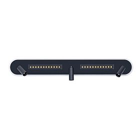 Спот Arte Lamp Pisces A2220PL-3BK, арматура черная, плафон акрил белый - фото 1