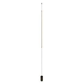 Торшер Arte Lamp Maclean A2918PN-1BK, арматура черный, плафон искусственный камень белый - фото 1
