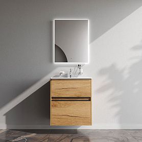 Мебель для ванной AM.PM Sense 60 подвесная/напольная, цвет светлое дерево - фото 1