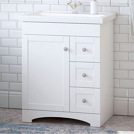 Тумба под раковину Corozo Техас 70, цвет белый - фото 1