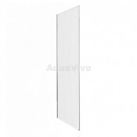 Боковая стенка Good Door Latte SP-100-C-WE 100, стекло прозрачное, профиль белый - фото 1
