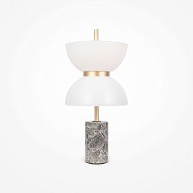 Настольный светильник Maytoni Kyoto MOD178TL-L11GR3K, арматура золото / серая, профиль стекло белое - фото 1