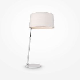 Настольный светильник Maytoni Bergamo MOD613TL-01W, арматура белая, плафон текстиль белый - фото 1