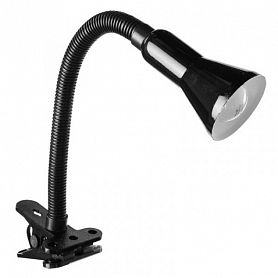 Офисная настольная лампа Arte Lamp Cord A1210LT-1BK, арматура черная, плафон металл черный, 11х30 см - фото 1