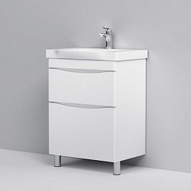 Тумба под раковину AM.PM Like 65 напольная, цвет белый глянец - фото 1