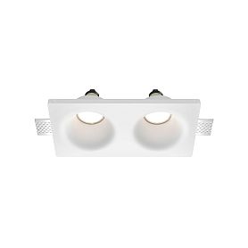 Встраиваемый светильник Maytoni Gyps Modern DL002-DW-02-W, арматура белая    - фото 1
