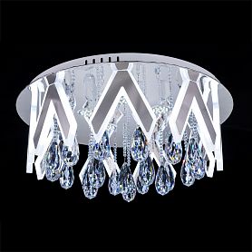 Потолочная люстра Citilux Maximus EL335C87.1, арматура хром, плафоны хрусталь прозрачный - фото 1