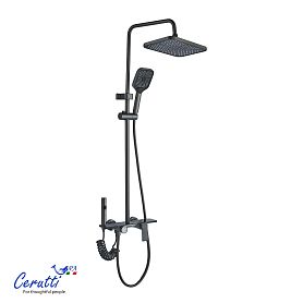 Душевая стойка CeruttiSPA Nanni, цвет графит - фото 1