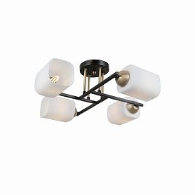 Потолочная люстра Citilux Генри CL130245, арматура бронза / чрная, плафоны стекло белое - фото 1