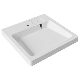 Раковина Mixline Марио 60x60 над стиральной машиной, цвет белый - фото 1