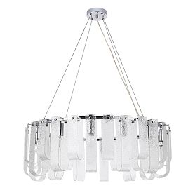 Подвесная люстра Arte Lamp Denebola A4074LM-14CC, арматура хром, плафон стекло прозрачное - фото 1