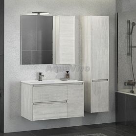 Мебель для ванной Comforty Бремен 90, цвет дуб белый - фото 1