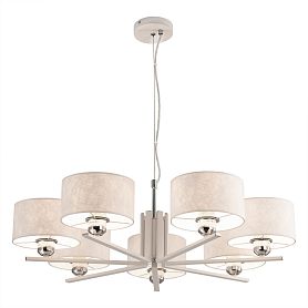 Подвесная люстра Citilux Тильда CL469170, арматура белая, плафоны текстиль белый - фото 1