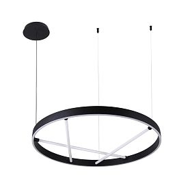 Подвесная люстра Arte Lamp Ricco A1874SP-45BK, арматура черная, плафон акрил белый - фото 1