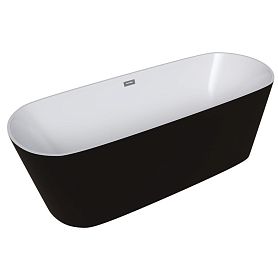 Ванна Grossman Forta GR-2701B 150х70, цвет черный глянцевый / белый - фото 1