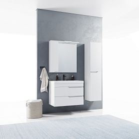 Мебель для ванной Corozo Теона 80, подвесная, цвет белый - фото 1