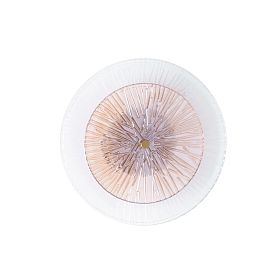 Декоративная подсветка Arte Lamp Ajour A1259AP-1PB, арматура полированная медь, плафон стекло янтарное - фото 1