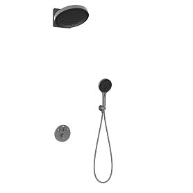 Душевой комплект Vincea Inspire VSFW-3I22MT3GM, встраиваемый, цвет вороненая сталь - фото 1