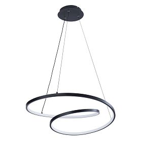 Подвесная люстра Arte Lamp Millo A3893SP-30BK, арматура черная, плафон пластик белый - фото 1