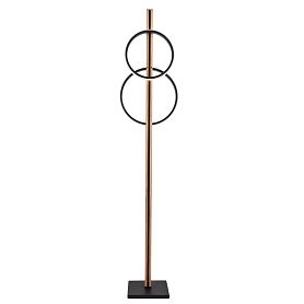 Торшер Arte Lamp Fluido A3913PN-24BK, арматура черная, плафон акрил белый - фото 1