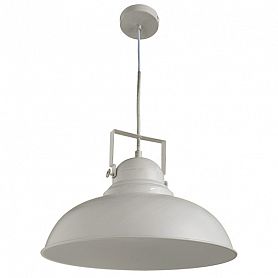 Подвесной светильник Arte Lamp Martin A5213SP-1WG, арматура белая / золото, плафон металл белый / золото, 40х40 см - фото 1