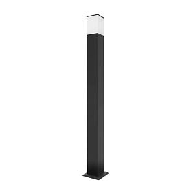 Ландшафтный светильник Arte Lamp Plate A3710PA-1BK, арматура черная, плафон пластик белый - фото 1