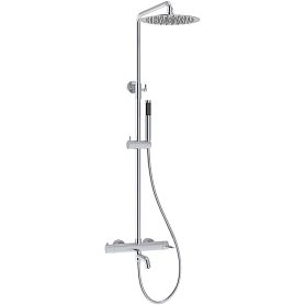 Душевая стойка Vincea Villa VSFS-1VL1CH, с верхним душем, смесителем, цвет хром - фото 1