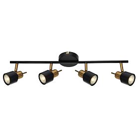Спот Arte Lamp Almach A1906PL-4BK, арматура черный, плафон металл черный - фото 1