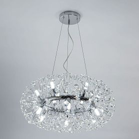 Подвесная люстра Citilux Betsy EL322P12.1, арматура хром, плафоны хрусталь прозрачный - фото 1