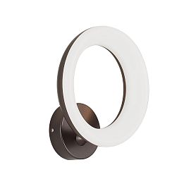 Бра Citilux Паркер CL225B315, арматура коричневая, плафоны полимер белый / коричневый - фото 1