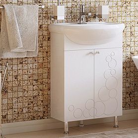 Тумба под раковину Corozo Орфей 55, цвет белый - фото 1