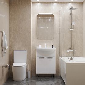 Мебель для ванной Mixline Алан 60, цвет белый - фото 1