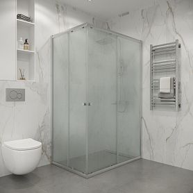 Душевой уголок Niagara Eco NG-1012-14QMT 120х80, стекло матовое, профиль хром матовый - фото 1