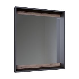 Зеркало Grossman Смарт 70, с полкой, цвет графит - фото 1