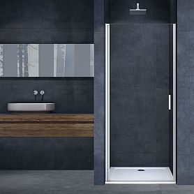 Душевая дверь Vincea Alpha VDP-3AL 100x195, стекло прозрачное, профиль хром - фото 1