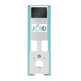 Комплект: Инсталляция JK511101 + Кнопка JK921562MB черный, матовый - фото 1