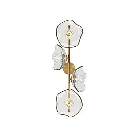Бра Maytoni Miracle MOD207WL-04BS, арматура латунь, профиль стекло прозрачное - фото 1