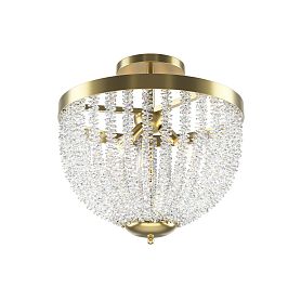 Потолочный светильник Maytoni Intrigue MOD440CL-03BS, арматура латунь, плафон хрусталь прозрачный - фото 1