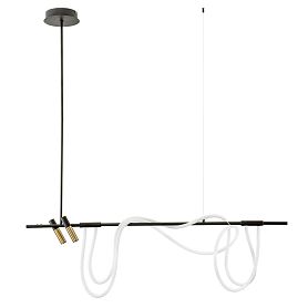 Подвесной светильник Arte Lamp Klimt A2850SP-45BK, арматура черный, плафон силикон  - фото 1