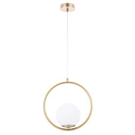 Подвесной светильник Arte Lamp Matisse A7741SP-1AB, арматура античная бронза, плафон стекло белое - фото 1