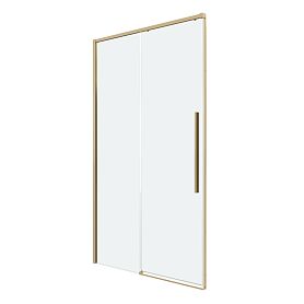 Душевая дверь Grossman Galaxy 140х195, стекло прозрачное, профиль золото сатин - фото 1