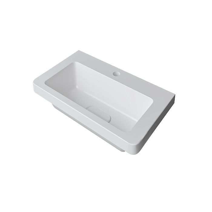 Раковина Corozo  Modul Slim 60, литьевой мрамор, цвет белый