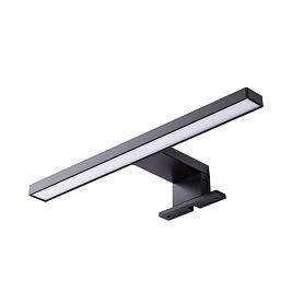 Подсветка для зеркал Arte Lamp Stecca A2737AP-1BK, арматура черная, плафон пластик белый - фото 1