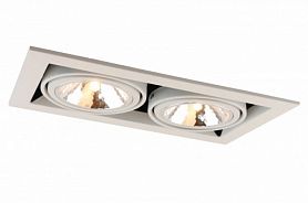 Точечный светильник Arte Lamp Cardani Semplice A5949PL-2WH, арматура черная, 35х20 см - фото 1