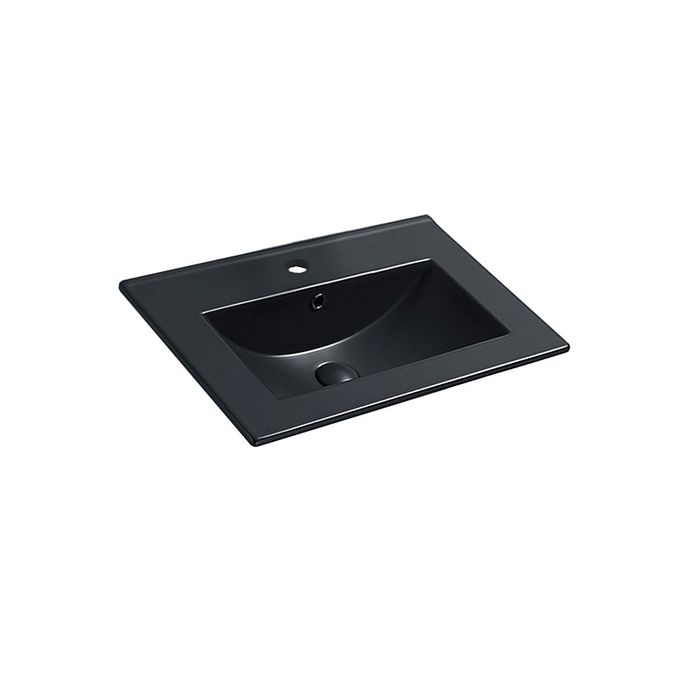 Раковина Vincea VBS-13960MB, керамика, цвет черный матовый (раковина продается только вместе с тумбой)